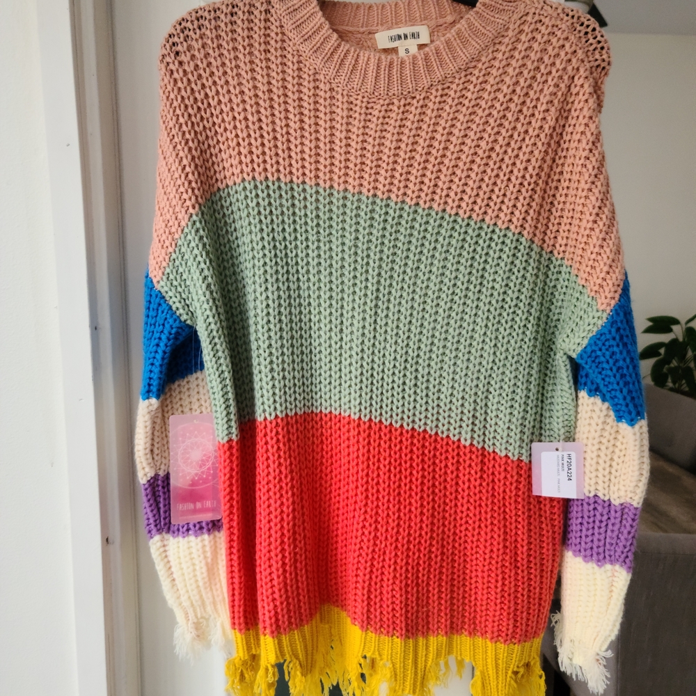 Colorful Striped Sweater